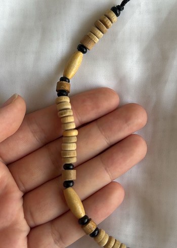 El yapımı ahşap kolye - Görsel 2