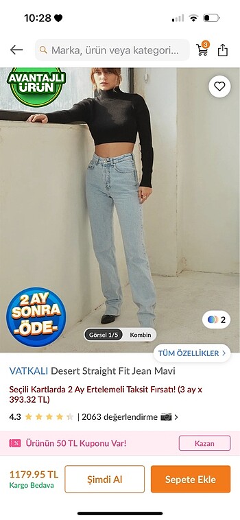 VATKALI SLIM STRAIGHT JEAN