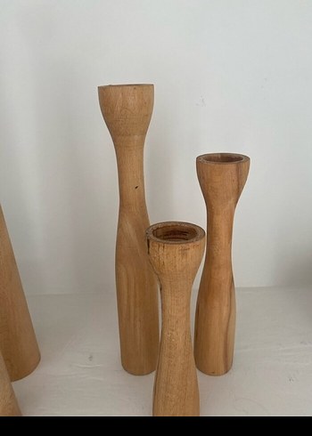Ahşap Mumluk Seti - Görsel 2