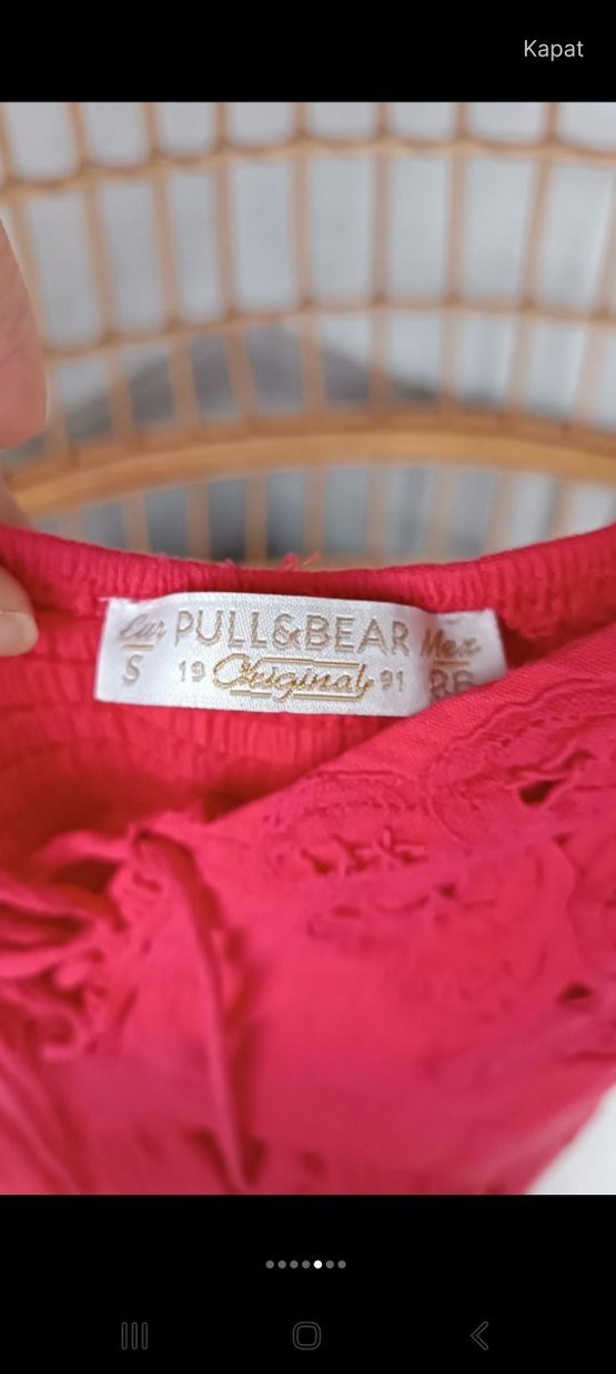 Dantel Detaylı Pembe Bohem Tulum - Görsel 3