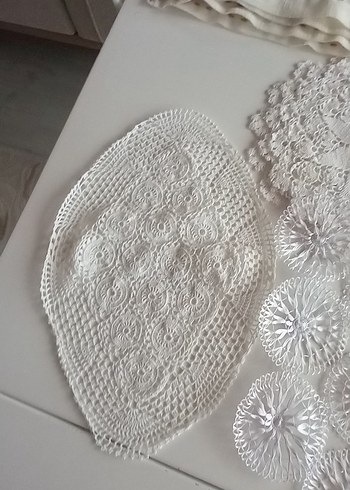 Nakışlı Boncuklu Beyaz ceyizlik - Görsel 6