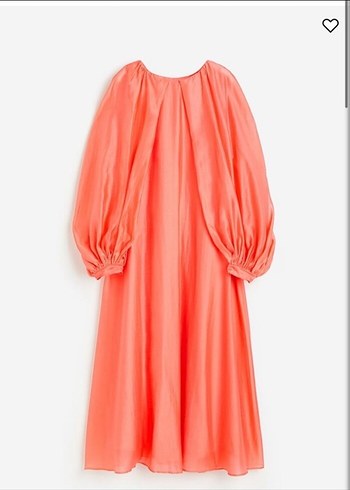 H&M Somon Uzun Kollu Elbise