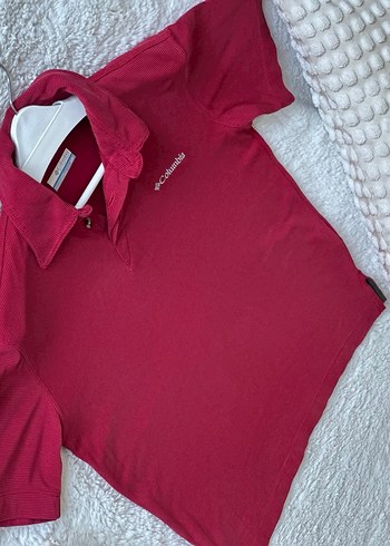Columbia Bordo Pamuklu Polo Tişört - Görsel 3