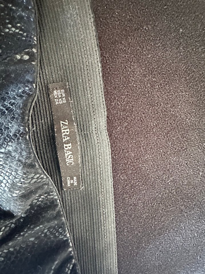 Kadın Siyah Süet Skinny Pantolon - Görsel 3