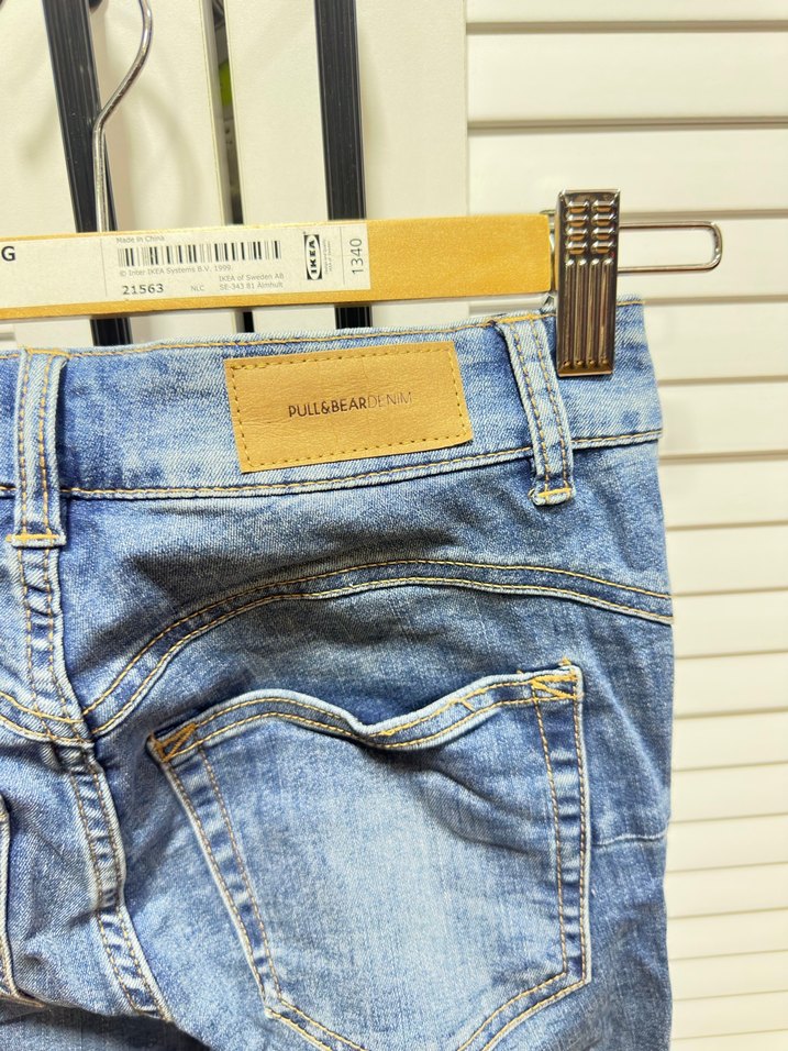 Kadın Mavi Slim Fit Denim Pantolon - Görsel 3