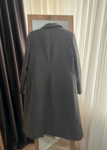 Düğmeli Antrasit Uzun Kaban - Görsel 6