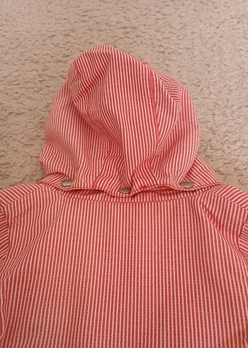 Kapüşonlu Fermuarlı Kız Çocuk Yağmurluğu - Görsel 5