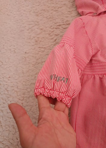 Kapüşonlu Fermuarlı Kız Çocuk Yağmurluğu - Görsel 4