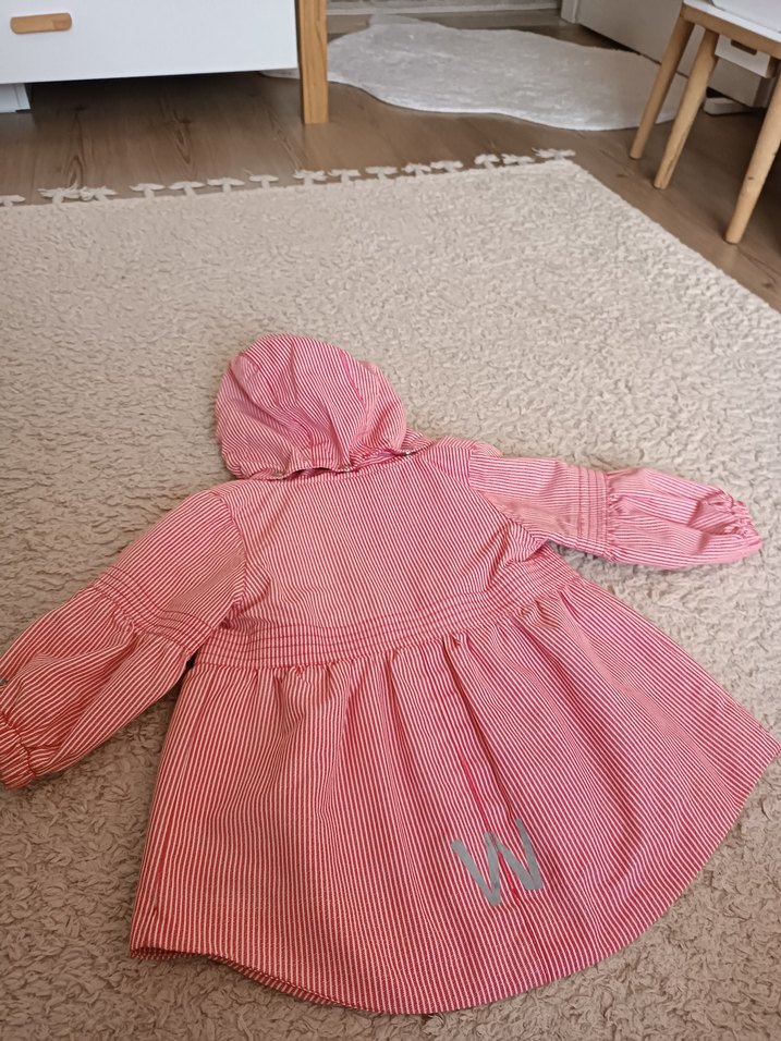 Kapüşonlu Fermuarlı Kız Çocuk Yağmurluğu - Görsel 3