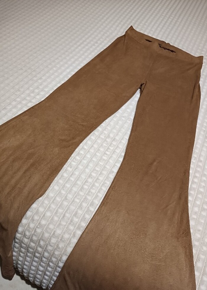 Zara Süet Tayt Pantolon  - Görsel 4