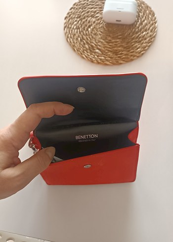 Zincir Detaylı Turuncu Deri Kadın Cüzdan - Görsel 4