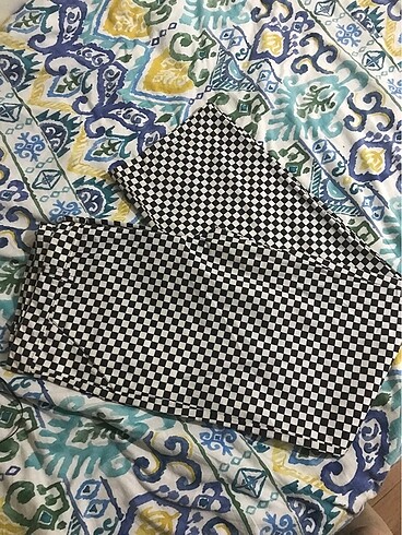 Damalı Paraşüt Kumaş Pantolon
