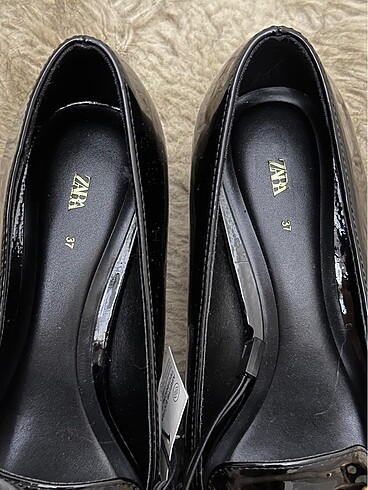 37 Beden siyah Renk Zara loafer