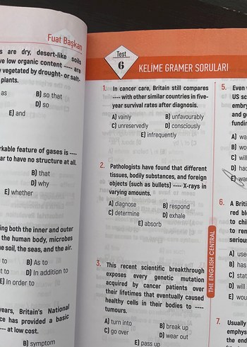 YDS Çıkmış Soru Türleri - Fuat Başkan - Görsel 2