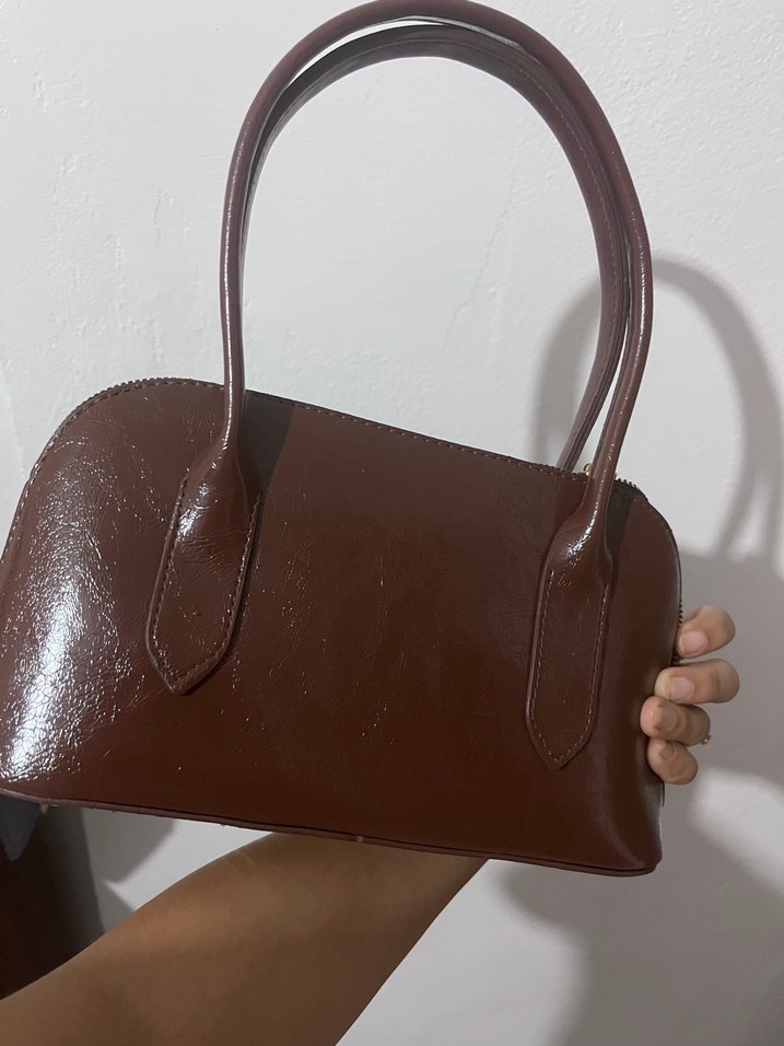 Miu Miu Kahverengi Deri Kadın Çanta - Görsel 2