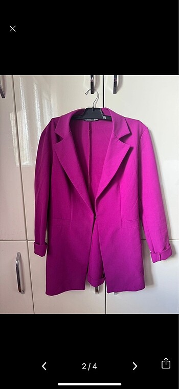 34 beden mor blazer ceket