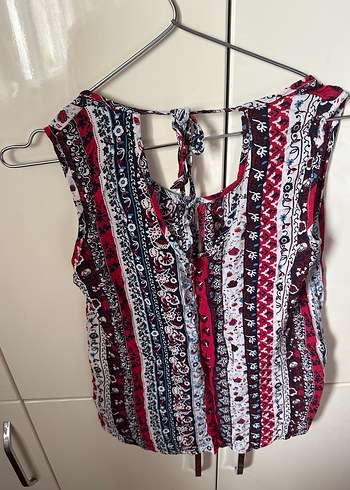 Collezione Bohem Çok Renkli Kolsuz Bluz