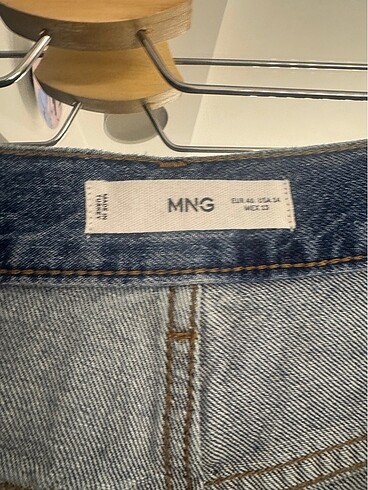 46 Beden mavi Renk MANGO KOT PANTALON