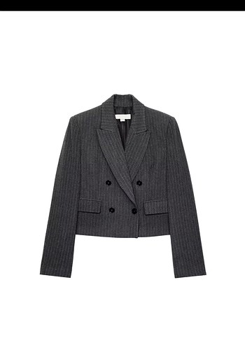Zara Sikligin Ve Rahatligin Bulustugu Gri Cizgili Blazer Ve Pantalon
