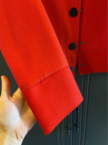 Milla kırmızı ceket, az kullanışmış - Görsel 3