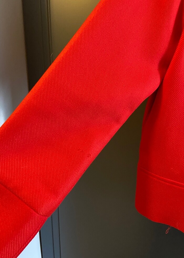 Milla kırmızı ceket, az kullanışmış - Görsel 2