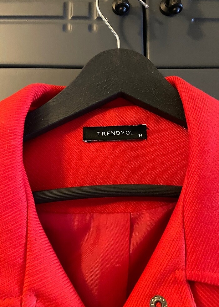 Milla kırmızı ceket, az kullanışmış - Görsel 4