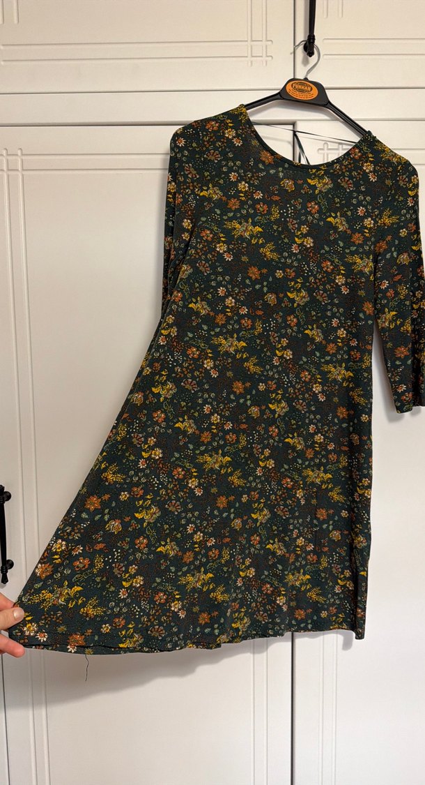 Çiçek Desenli Fakir Kollu Mini Bohem Elbise Pull&Bear - Görsel 2