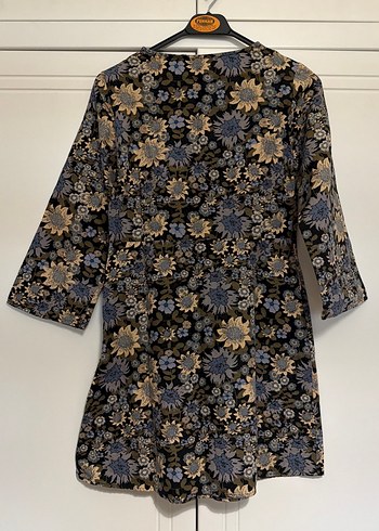 Düğmeli V Yaka Bohem Mini Elbise ZARA - Görsel 6