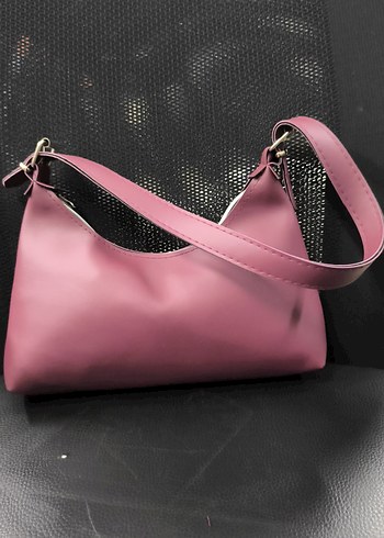 bordo Deri Kadın Omuz Çantası - Görsel 2