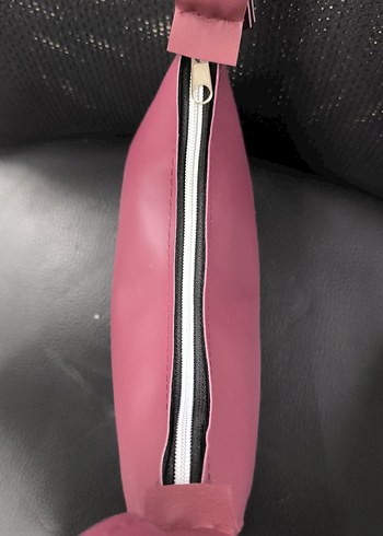 bordo Deri Kadın Omuz Çantası - Görsel 3