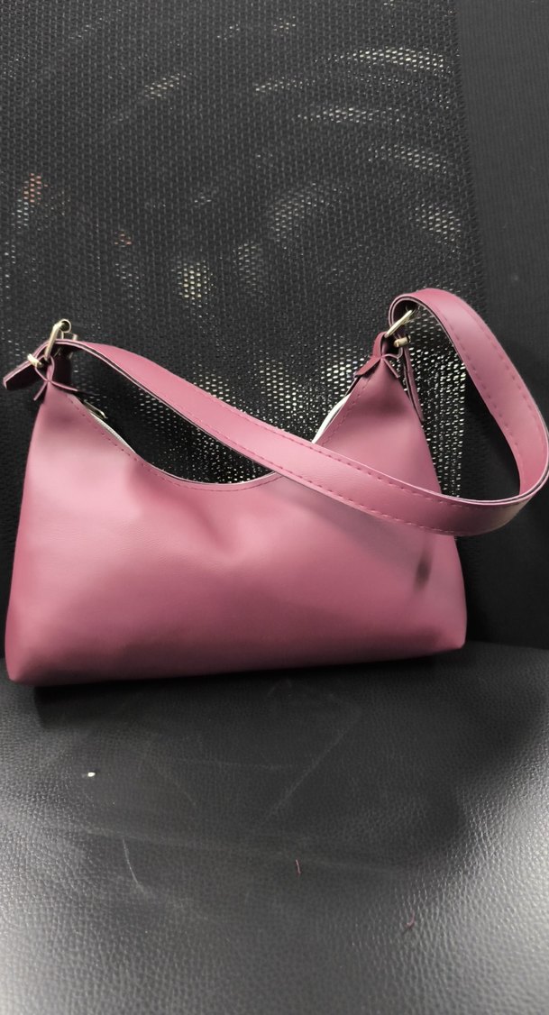 bordo Deri Kadın Omuz Çantası - Görsel 2