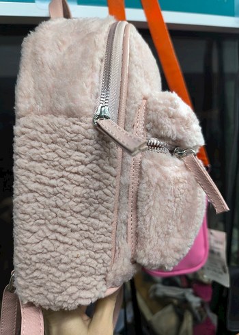 Pembe Peluş çocuk Sırt Çantası - Görsel 2