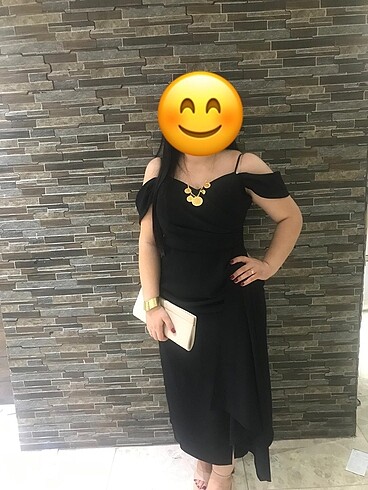 xl Beden siyah Renk Abiye elbise