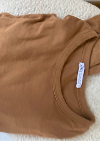 Kadın Bej Uzun Kollu Crop Top - Görsel 3