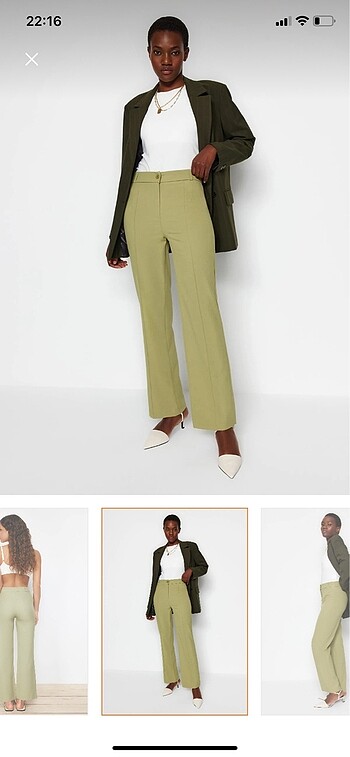 Trendyol & Milla yeşil pantolon