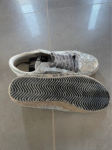 40 Beden mavi Renk Simli sneaker