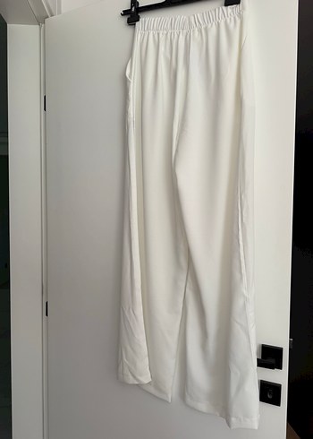 Diğer Beyaz Kadın Pallazzo Kumaş Pantolon