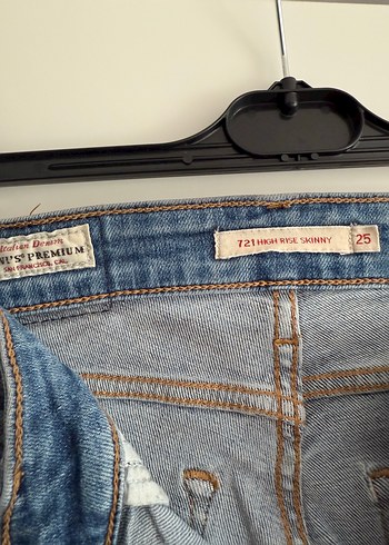 Levis Kadın Mavi Dar Normal Boy Kot Pantolon