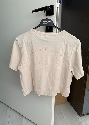 Nike Nike Toz Pembe Kısa Kollu Crop Tişört