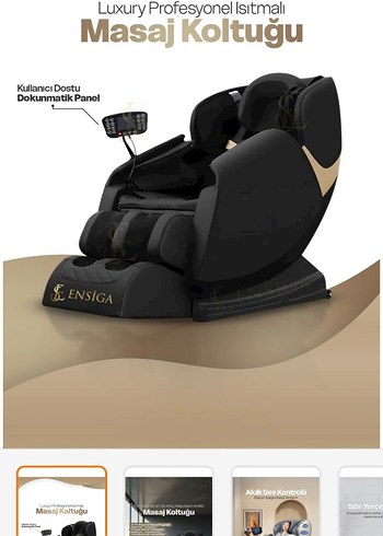 Ensiga Luxury ısıtmalı profesyonel masaj koltuğu - Görsel 7