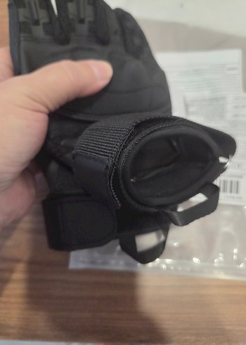 Siyah Desenli Erkek Motosiklet Eldiveni - Görsel 4