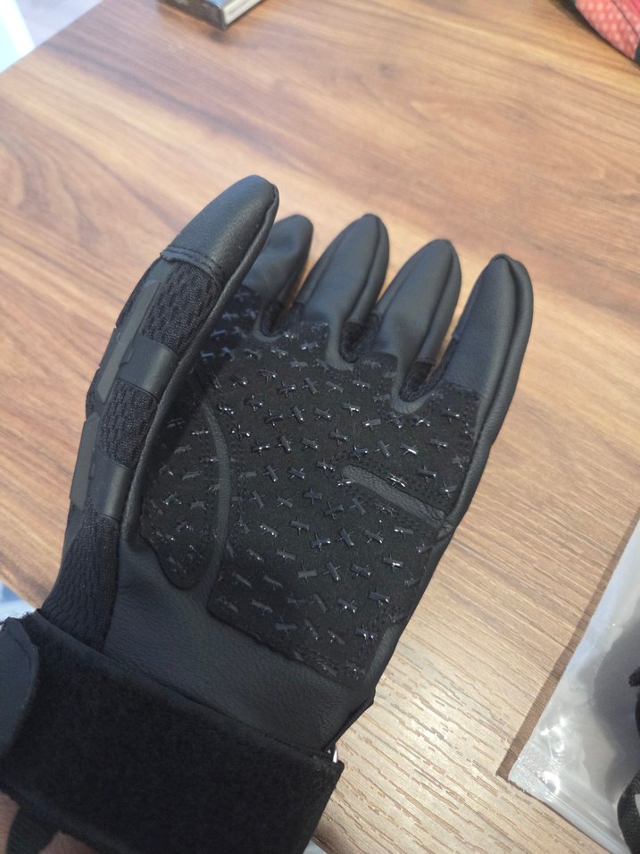 Siyah Desenli Erkek Motosiklet Eldiveni - Görsel 2