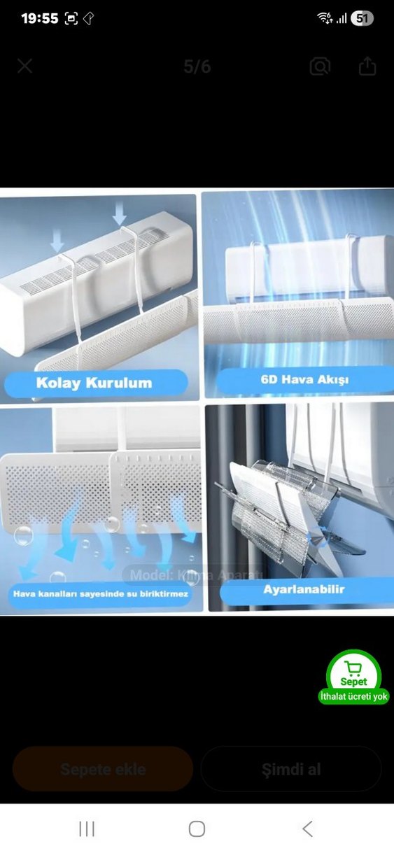 Klima önü hava dağıtıcı - Görsel 3