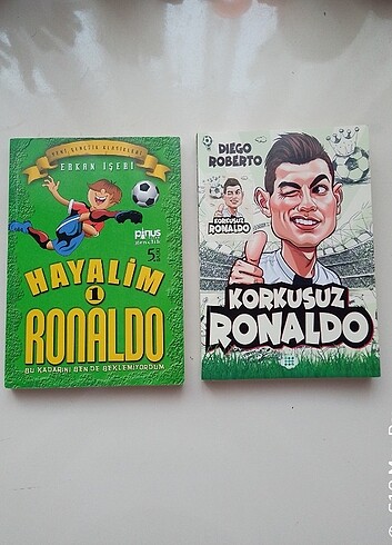 Hayalim Ronaldo 1 ve Korkusuz Ronaldo kitaplarıdır 