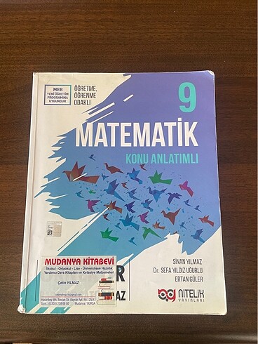 9. sinif matematik konu anlatimli soru kitabi