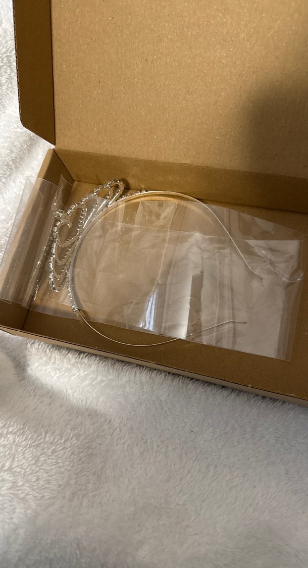 Beyaz Parlak Taşlı Gelin Tacı - Görsel 3