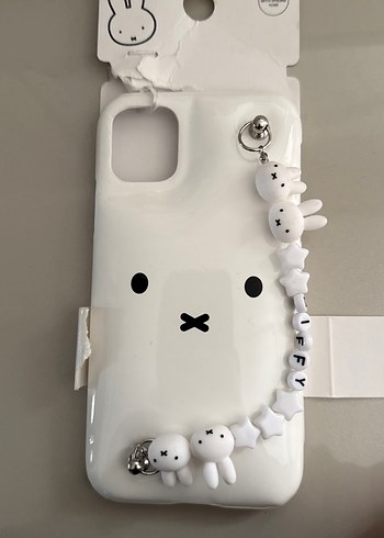 Beyaz Zincir Detaylı Miffy Telefon Kılıfı - Görsel 2