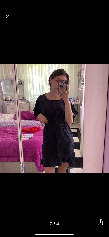 Zara füme elbise