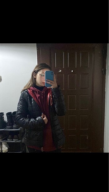 Zara Siyah şişme mont