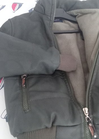 7 Yaş Beden haki Renk 7/8 yaş deri mont